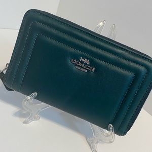 Green leather Coach Wallet